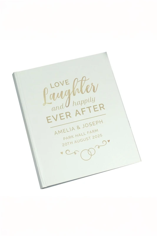 Image of Personalised Memento Company Personalised Happily Ever After Traditional Photo Album in White White Unisex