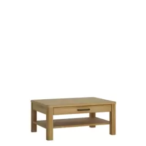 Image of Cortina 1 Drawer Coffee Table In Grandson Oak Effect