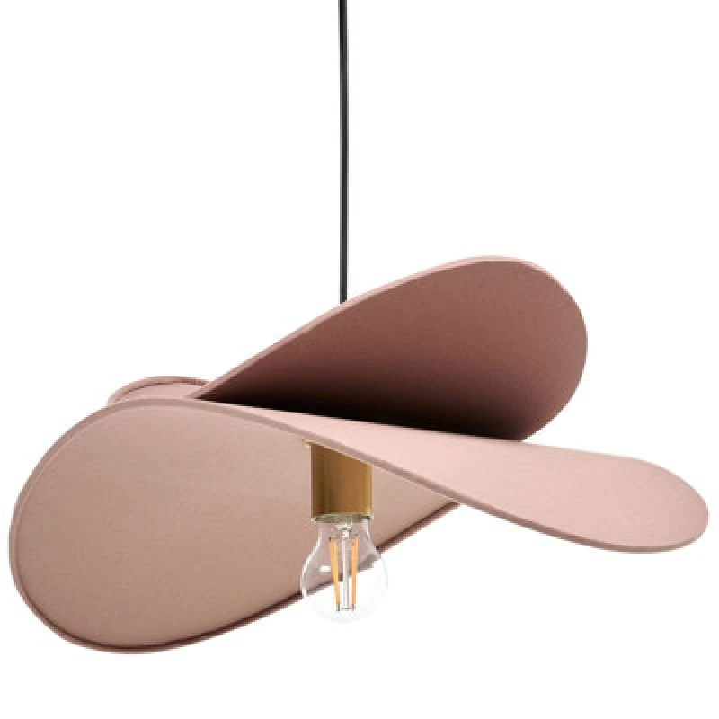 Image of Beliani Pendant Lamp Mascota Linen Light Brown