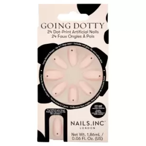 Image of nails inc. Going Dotty Dot-Print Artificial Nails (Pack of 24)