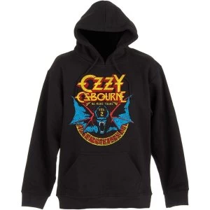 Image of Ozzy Osbourne - Bat Circle Mens Medium Pullover Hoodie - Black