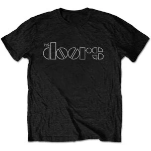 Image of The Doors - Logo Mens Medium T-Shirt - Black