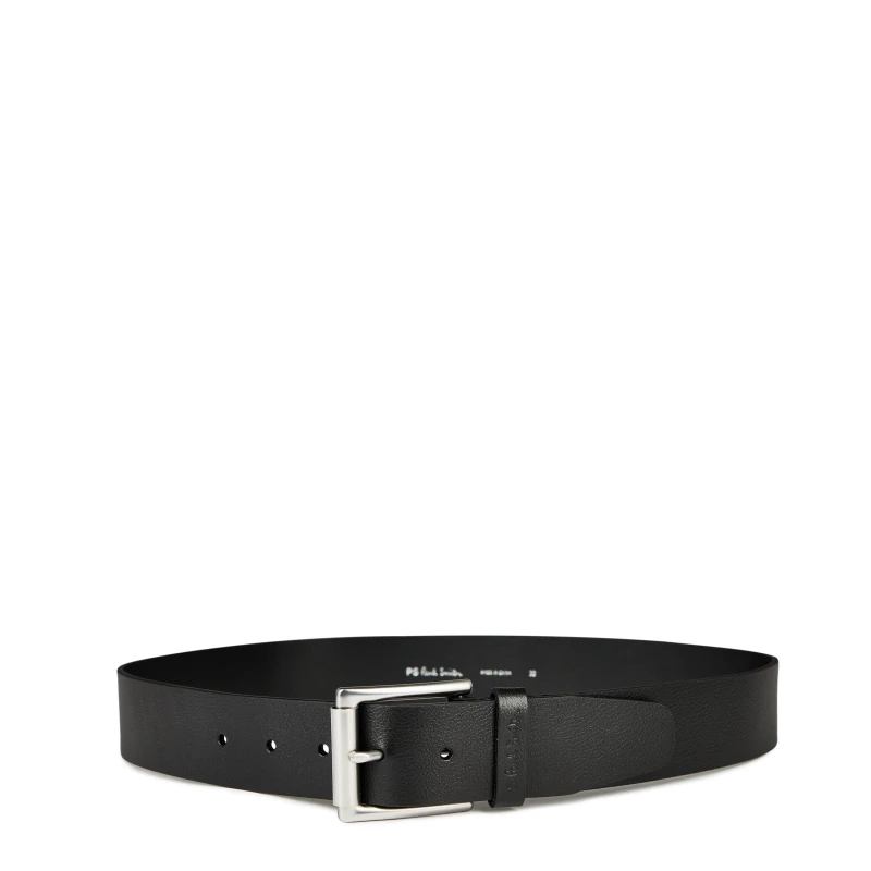 Image of Paul Smith Keeper Leather Belt - Black M