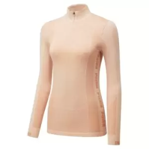 Image of Puma Evoknit Seamless Half Zip Top Womens - Beige