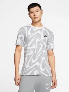 Image of Nike Hand Drawn Aop Ss T-Shirt