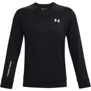 Image of Under Armour Terry Crew Sweatshirt Mens - Black