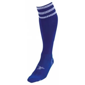 Image of PT 3 Stripe Pro Football Socks Mens Royal/White