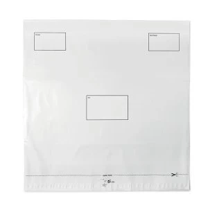 Image of 5 Star Elite DX Bags Peel and Seal Waterproof 475x440mm White Pack 100
