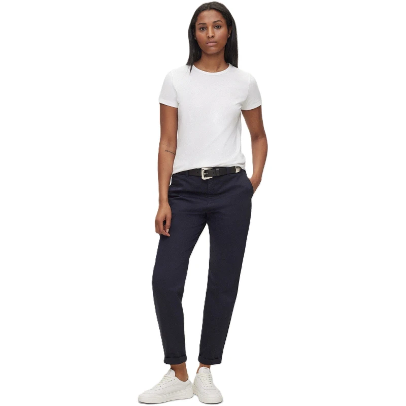 Image of Boss Womens Tashani Slim Fit Trousers Open Blue female 4 (XXS)