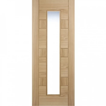 Image of LPD Edmonton Fully Finished Oak Frosted Glazed Internal Door - 1981mm x 838mm (78 inch x 33 inch)