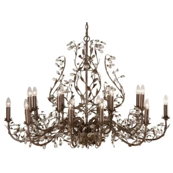 Image of Linea Verdace Lighting - Linea Verdace Michelan Multi Arm Chandeliers Rust