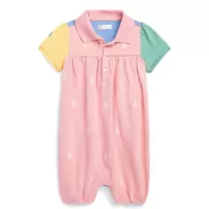 Image of Polo Ralph Lauren Polo Ralph Lauren Logo All In One Baby Girls - Pink