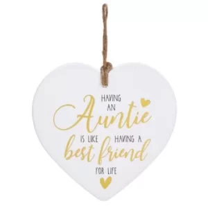 Image of Golden Sentiments Heart Auntie