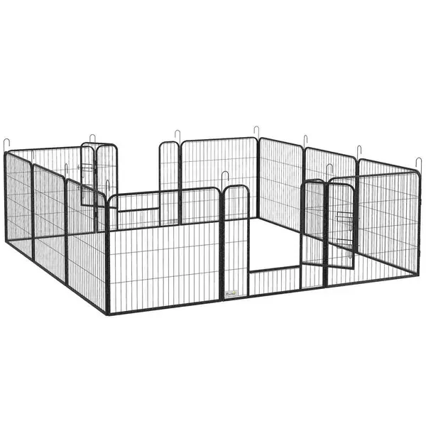 Image of Pawhut Heavy Duty 12 Panel Pet Exercise Pen 80cm