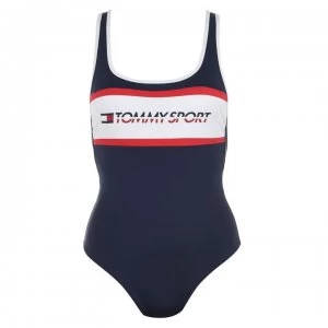 Image of Tommy Bodywear Sport Swimsuit - 990 BLACK