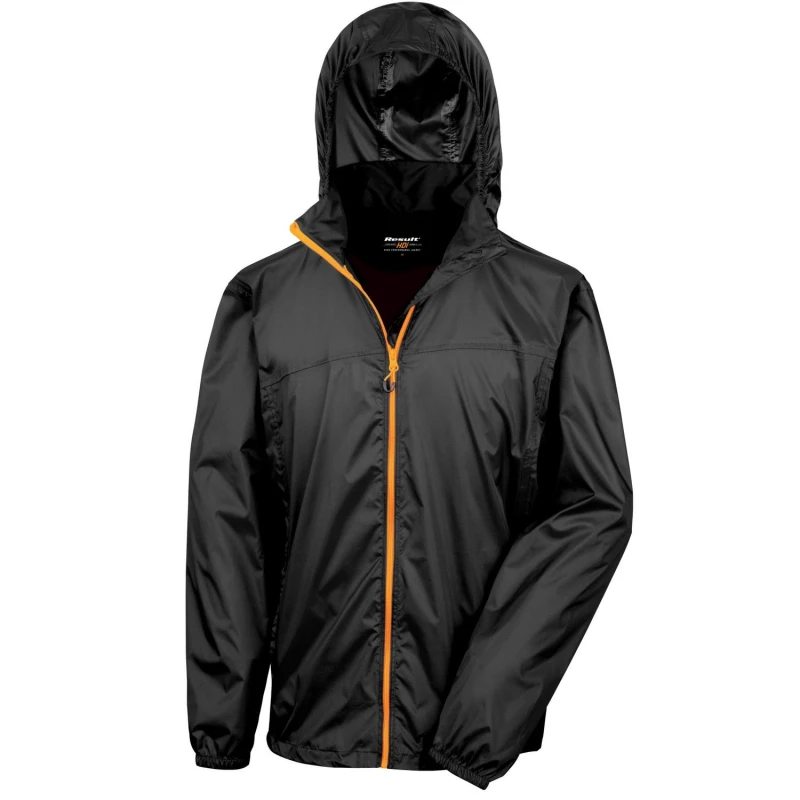 Image of Result Result Men Stowable HDI Quest Jacket in Black Size: X-Small Black XS Male 5063527501691