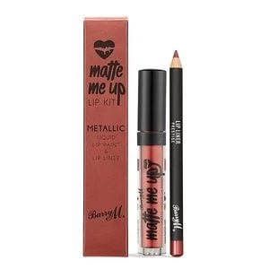 Image of Barry M Matte Me Up Metallic Lip Kit Prestige