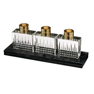 Image of Waterford Lismore Short Stories Diamond Candlestick Set Wit