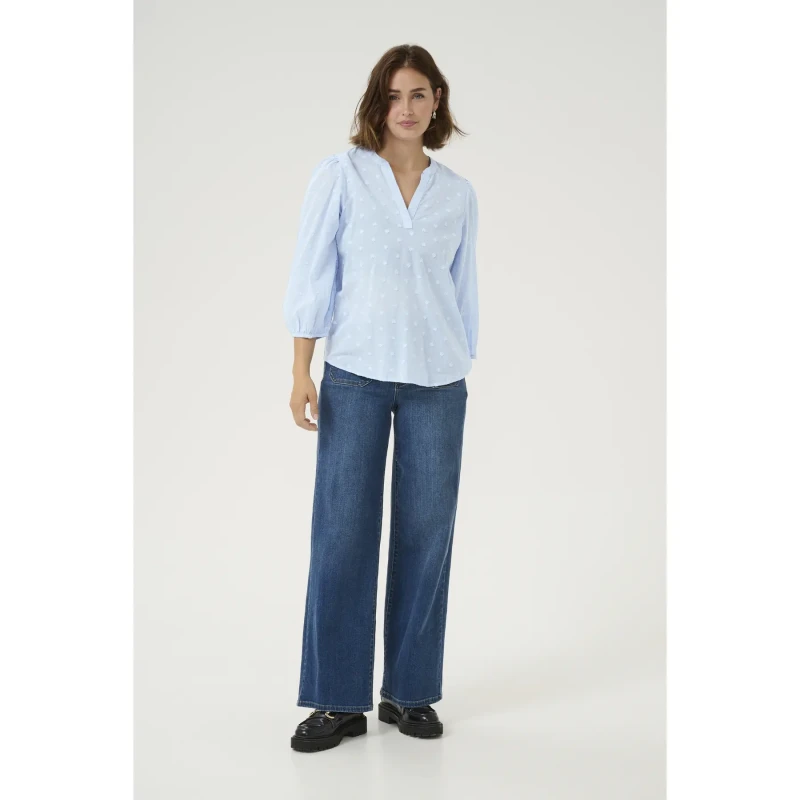 Image of Kaffe Womens blouse KAFFE Jollia Bleu Female 44