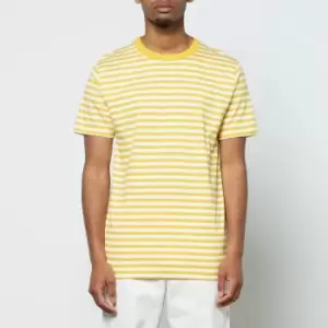 Image of Norse Projects Mens Niels Classic Stripe T-Shirt - Chrome Yellow - S