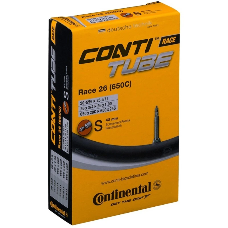 Image of Continental Race 26 20-25 Inner Tube - Black One Size