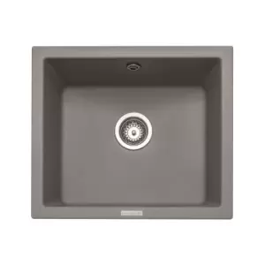 Image of Single Bowl Undermount Grey Granite Kitchen Sink - Rangemaster Paragon
