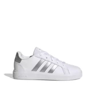 Image of adidas Girls Grand Court Trainers - White