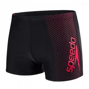 Image of Speedo GL Aqua Swimming Trunks Mens - Black/Lava Red