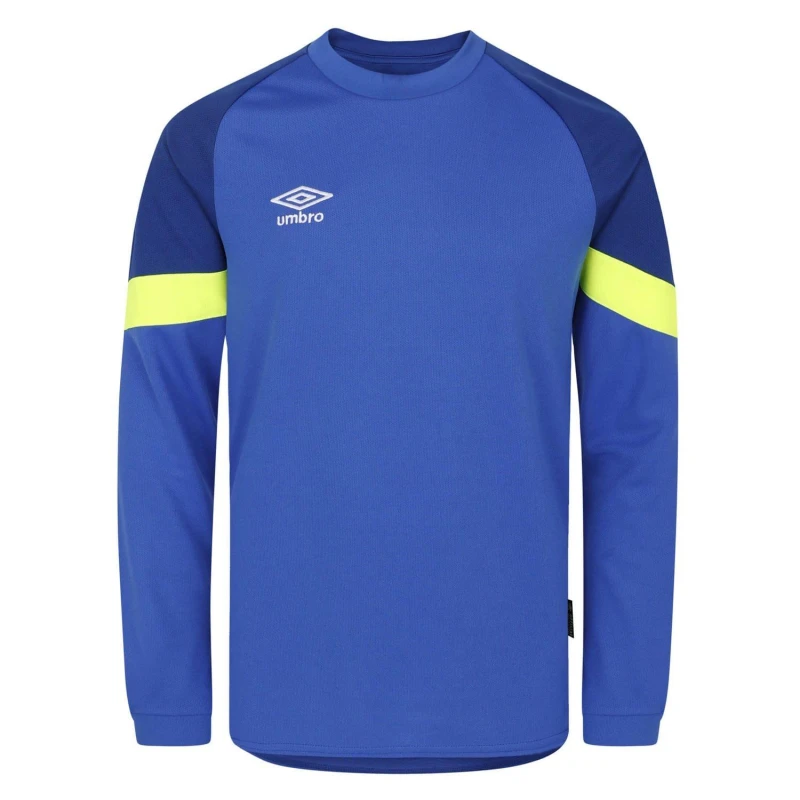 Image of Umbro Long Sleeve Goal Keeper Jersey Blue Yellow male 7-8