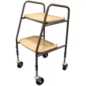 Image of NRS Healthcare Home Helper Trolley - Brown - Flat Pack