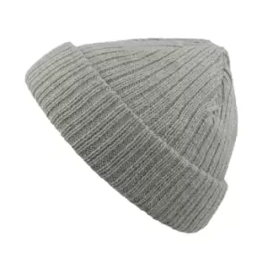 Image of Atlantis Unisex Docker Short Beanie With Turn Up (One Size) (Grey Melange)