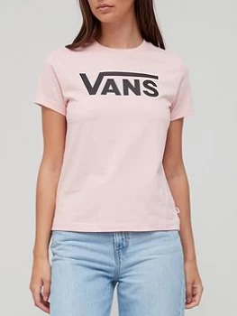 Image of Vans Flying V Crew T-Shirt - Powder Pink, Powder Pink