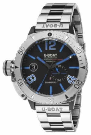 Image of U-Boat Sommerso Blue Stainless Steel Bracelet 9014/MT Watch