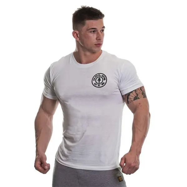 Image of Golds Gym Basic Left Chest T-Shirt Mens - White S
