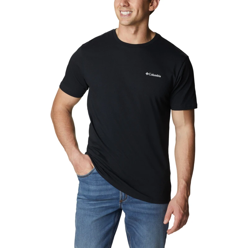 Image of Columbia Barton Regular Fit T-Shirt Mens Black male Small