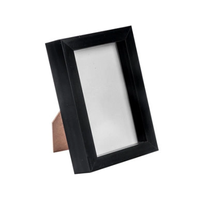 Image of Nicola Spring 4 X 6" Photo Frame - Black - 3D Photo Frame Picture Frame Box Portrait Display Case (17.5 X 12.5Cm)