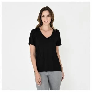 Image of Firetrap Blackseal V Neck Tee - Black