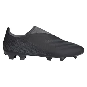 Image of Adidas X Laceless Ghosted.3 Firm Ground Football Boots - Black