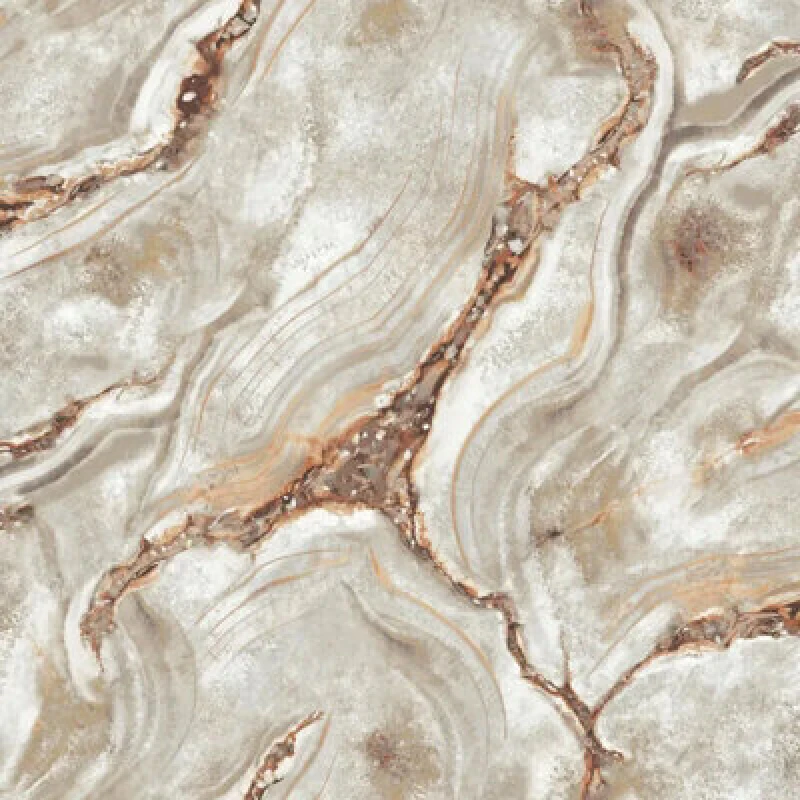 Image of Rasch Palmetto Agate Marble Natural And Rust Glitter Metallic Wallpaper 529418