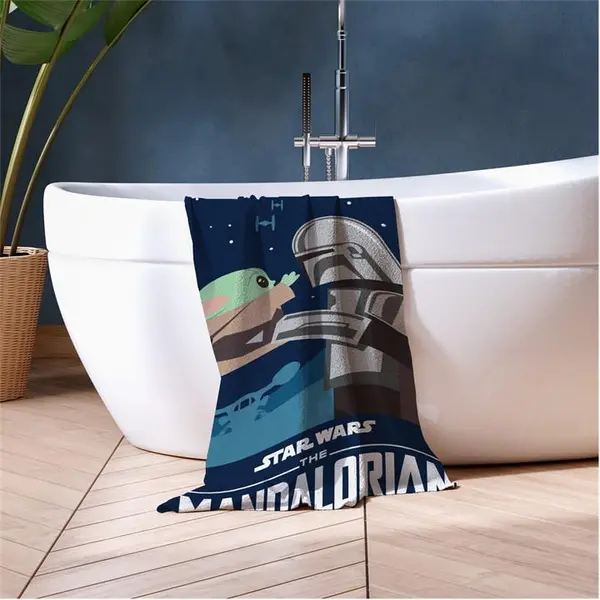 Image of Star Wars Star Wars I've Been Looking For You Cotton Towel Towels One Size Blue 77983818000