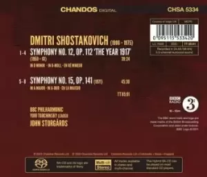Image of Dmitri Shostakovich - Shostakovich: Symphony No. 12, 'The Year 1917'/Symphony No. 15 CD Album - Used