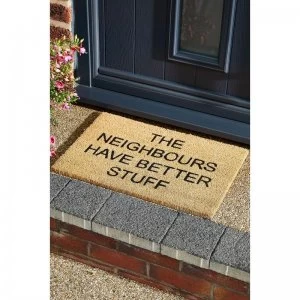 Image of Astley Neighbours Slogan Printed Coir Mat