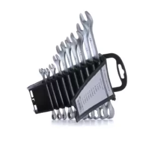 Image of ENERGY Spanner Set, ring / open ended Number of tools: 10 NE01000SK10