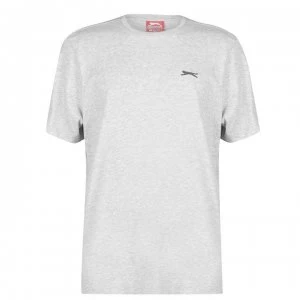 Image of Slazenger Plain T Shirt Mens - Grey Marl