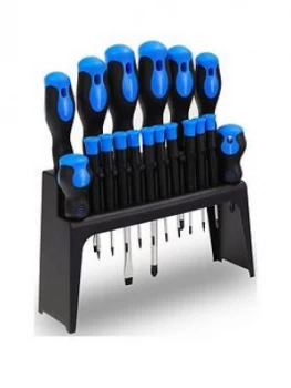 Image of Streetwize Accessories 18 Pce Cv Screwdriver Set With Stand
