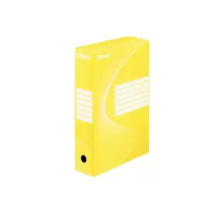 Image of Esselte Standard Archiving Box, A4, 80mm - Yellow - Outer carton of
