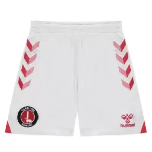 Image of Hummel Charlton Athletic Home Shorts 2021 2022 Juniors - White