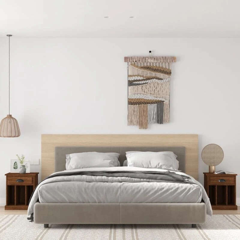 Image of VIDAXL Bedside Cabinets 2 pcs Brown Oak 43x36x50cm Vidaxl 8720845792497