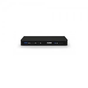 Image of Port Designs 901903-UK interface hub USB 3.2 Gen 1 (3.1 Gen 1) Type-C 5000 Mbps Black
