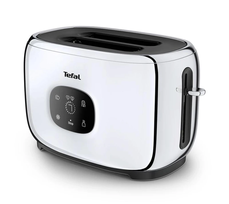Image of TEFAL Majestuo TT883D42 2-Slice Toaster - Glossy Stainless Steel 3045387291846